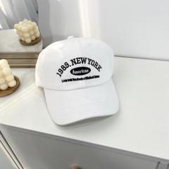 シンプル ロゴ 【新入荷】帽子 新品 白 韓国 キャップ カジュアル
