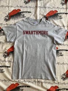 vintage カレッジTシャツ スワースモア ロゴ グレー 古着