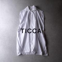 美品 TICCA ティッカ ホワイトのワンピース シャツワンピース W81