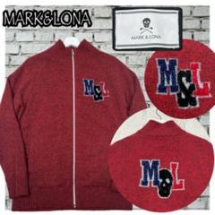 ✨希少✨MARK & LONA スカルロゴ ジップアップ ニット L