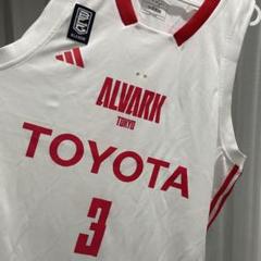 【新品】アルバルク東京 3 テーブス海 24ー25 ファンユニフォーム J6XL 2024-25シーズン「adidas ALVARK ユニフォーム」先行予約販売の