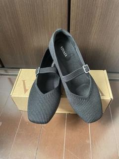 ★ビバイア★VIVAIA 38 黒　美品 極美品 VIVAIA ビバイア パンプス ブラック 38.5 約24.5