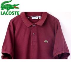 USA古着 LACOSTE ラコステ ポロシャツ XL エンジ アースカラー