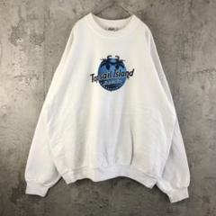 Y3162古着　トレーナー　スウェット　白　90s Y2K