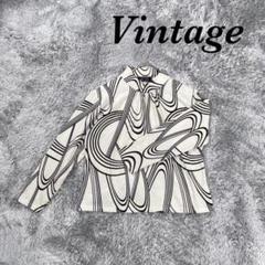 Vintage ヴィンテージ ハイネックトップス 韓国製 肩パッド プルオーバー