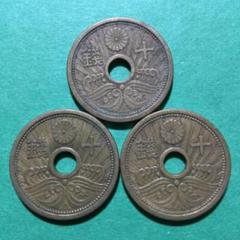 10銭アルミ青銅貨x2枚 10銭アルミ青銅貨 - 東和スタンプコイン