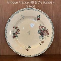 HB & Cie Choisy le Roi フランスアンティーク　クレイユ Choisy le Roi ショワジールロワ 肖像 グリザイユ皿 フランス