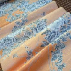 新品・未使用❣️ 牡丹花御所車　着物はぎれ 　　36cm × 2 M