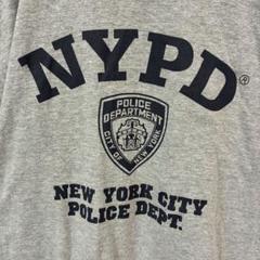 D24. NYPD オーバーサイズ Tシャツ XL ニューヨーク市警察 ロゴ