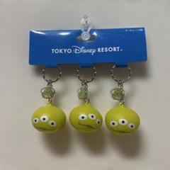 新品　ディズニーリゾート　トイストーリー　リトルグリーンメン　キーチェーン