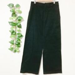 セブンアイディコンセプト ワイドパンツ スラックス M ウエストゴム 広め 黒