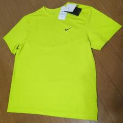 NIKE DRI-FIT Tシャツ UPF 40+　蛍光イエロー　XL