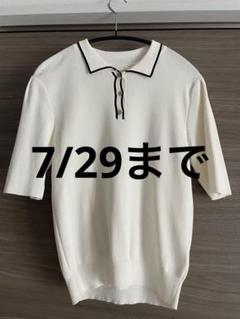 any SIS ホワイト 五分袖ポロシャツ　サイズ0 美品