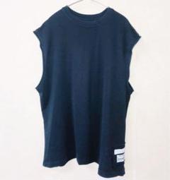 RMGANG ノースリーブ カットソー 刺繍ロゴ 菅田将暉