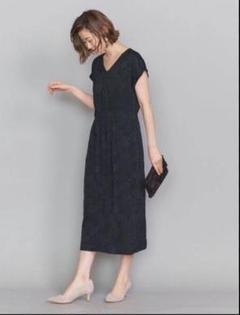 ★お値下げBEAUTY&YOUTH ジャーガードVネックワンピース ブラック S 2025年最新】beauty&youth ワンピース ジャガードvネック