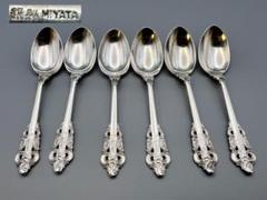 ユリッペ　銀製　MIYATA刻印　スプーン　６点セット　重量約：112g ユリッペ様専用 銀製 MIYATA刻印 スプーン 6点セット 重量約