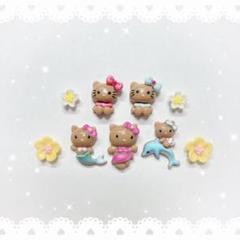 ♡激レア♡ガングロキティぬいぐるみ ハイビスカス ギャル サン