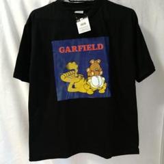 【新品/未使用/タグ付き】GARFIELD 寝そべりTシャツ 黒のサムネイル