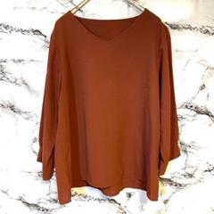 【MEODUM】 トップス　ブラウス　(L) ブラウン　かわいい　オシャレ❤︎