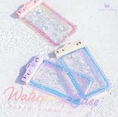 新品 モッテル スマホ オーロラ防水ケース パープル ペールアイリス プール 海