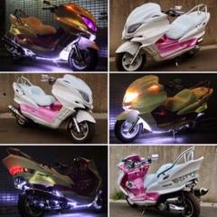 【YAMAHA マジェスティ】ホワイト×ピンクのフルカスタム!!スピーカ4発!!