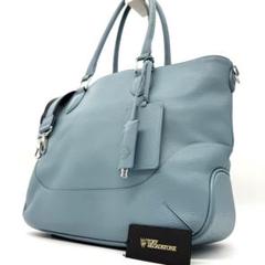 ✨️美品✨️ PELLE MORBIDA ビジネスバッグ　　レザー　水色