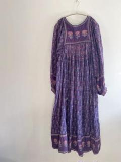【もも】vintage インド綿ワンピース もも様専用】vintage インド綿ワンピース