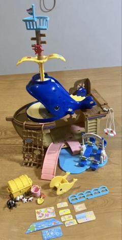 シルバニア　海辺のお船で遊ぼ　ギフトセット　くじらのすべり台　船