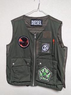 DIESEL ディーゼル　ミリタリーベスト　カーキ　キルティング　L 楽天市場】□DIESEL ディーゼル メンズ□フード収納