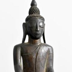Yahoo!オークション - 仏教美術 東南アジア ミャンマー 青銅製