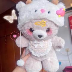 クマの帽子付きぬいぐるみ