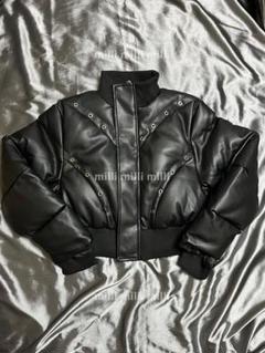 THUG CLUB LEATHER PUFFERJACKET サグクラブ ダウン ☆関税/送料込☆THUG CLUB☆Leather Puffer Jacket☆ (Thug Club