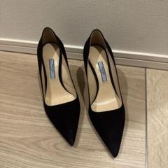 新品未使用　prada スエード ポインテッドトゥ ハイヒール