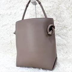 極美品　VASIC PATTI ワンショルダー　レザー　トープ　保存袋付