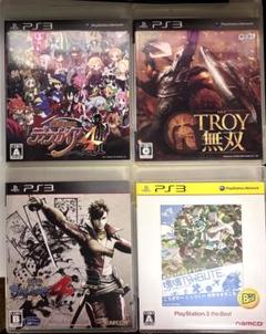 PS3ソフト4本セット TROY無双 塊魂tribute ディスガイア4
