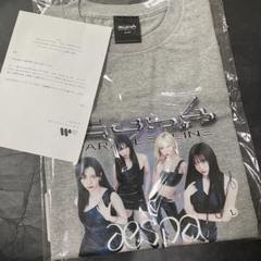 aespa 東京ドーム Tシャツ Lサイズ グレー 200名限定 当選 ワーナー aespa 東京ドーム Tシャツ Lサイズ グレー 200名限定 当選
