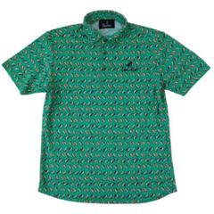 Paradiso - 【GOLFウェア】未使用 Paradiso ポロシャツ 半袖 総柄 Mサイズ サイズ：M PARADISO パラディーゾ 半袖ポロシャツ 総柄 ピンク系