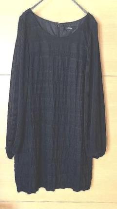 163. ぺカ peca レース使い袖シフォンワンピース チュニックのサムネイル