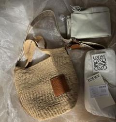 お値下げ　美品♡ LOEWE かごバッグ ベージュ ショルダーバッグ LOEWE ロエベ バッグ レディース ブランド ショルダーバッグ