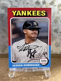 イ*ラ様 【最新版】TOPPS HERITAGE MLB ジェイソン・ドミンゲス 2025 Topps Heritage - Real One Autographs Jasson Dominguez