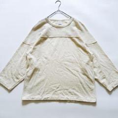 22AW comoli ウールフットボールTシャツ オフホワイト 1