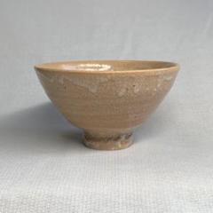 古出雲茶碗 銘:慶雲 裏千家十五代鵬雲斎書付 箱 古楽山 ニュウあり,高台小欠け 古出雲茶碗 銘:慶雲 裏千家十五代鵬雲斎書付 箱 古楽山 ニュウ