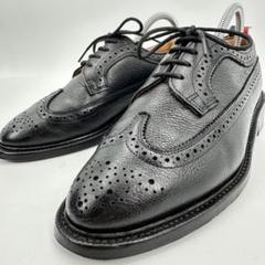 【美品】TOMBROWNブラック レザウィングチップ ドレスシューズ メンズ 黒