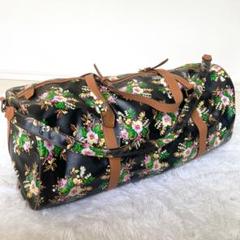 ケンゾー　花柄　ボストンバッグ　KENZO KENZOケンゾーレザー花柄 フラワー ハンドバッグ ボストン
