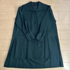 CABAN 長袖シャツ ネイビー　L CABaN シルクツイル HARVEST レギュラーカラーシャツ （シャツ