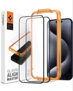 Spigen AlignMasterガラスフィルム iPhone14ProMax