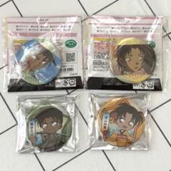 名探偵コナン　服部平次　遠山和葉　缶バッジ　和装　100万ドルの五稜星