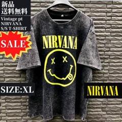 大好評⭐新品ヴィンテージ加工NIRVANA ニルヴァーナ Tシャツ バンT XLのサムネイル