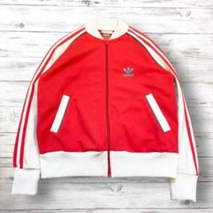 adidasoriginals☆トラックジャケット M 刺繍ロゴ レッド 11