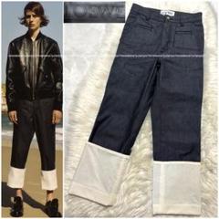 美品 コレクションモデル ロエベ フィッシャーマン ロールアップ デニムパンツ m12954238032_1.jpg?1701017741